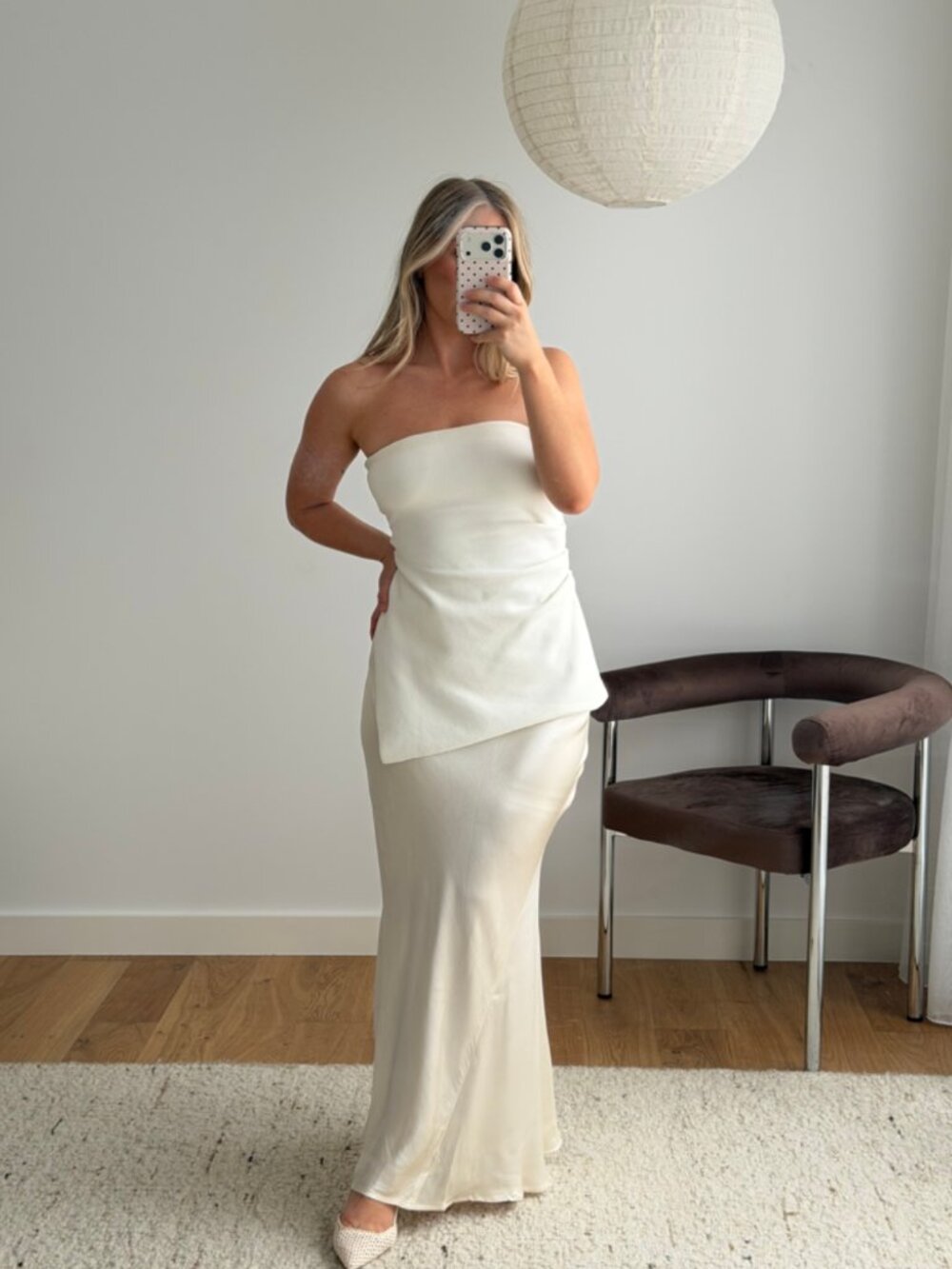 DISSH Luke Off White Longline Bandeau Top Size S